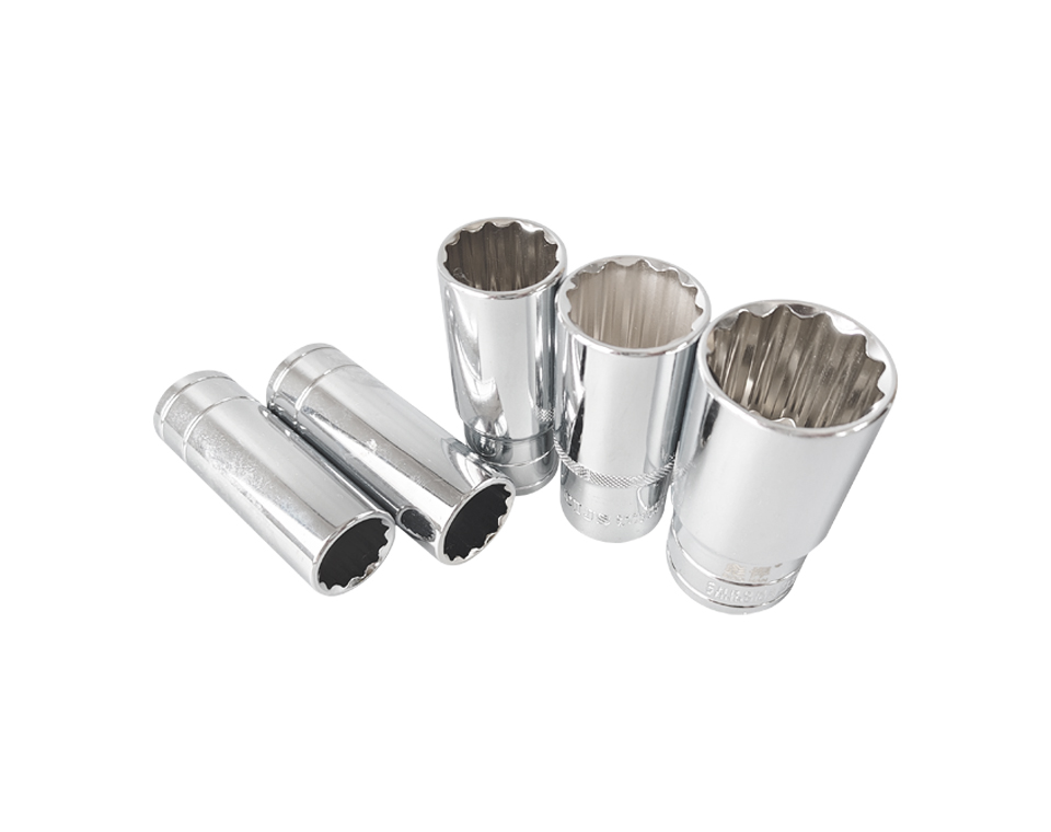 12角1/2镜面铬钒钢长套筒